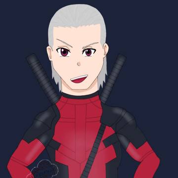 Hidan in Deadpool outfit
