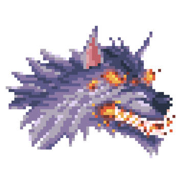 Fenrir Pixelart Emote