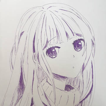 紫色女孩