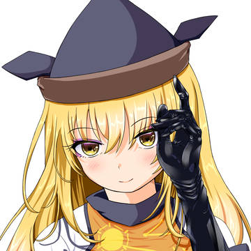 黒エナメル手袋の隠岐奈