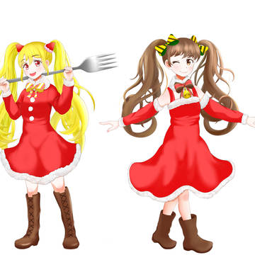 ショートケーキちゃんとブッシュ・ド・ノエルちゃん