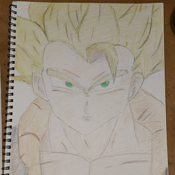 アナログで描いたゴジータさんでございます