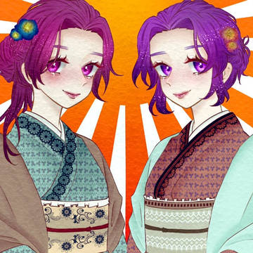 胡蝶姉妹  謹賀新年