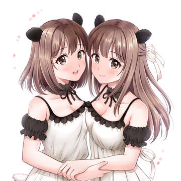 双子パンダちゃん
