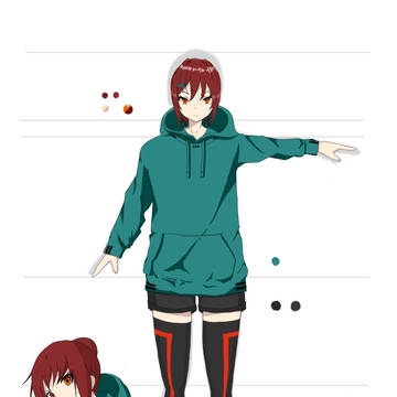 オリジナルキャラクター "アクラテ"（立ち絵）