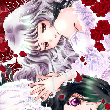 薔薇と女の子
