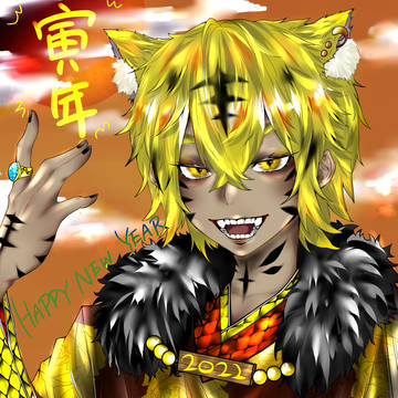 年明けはおめでたいが〜🐯