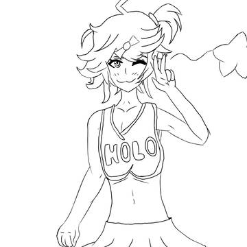 Kagami_Kira Cheerleader Lineart