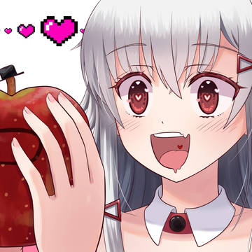 まゆるんとなおきリンゴ