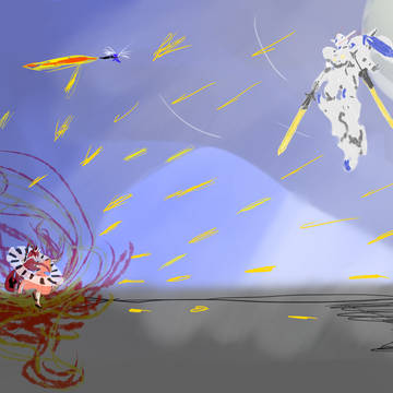 無限の恐怖 七夜アスカ(PC) VS Gundam Bael