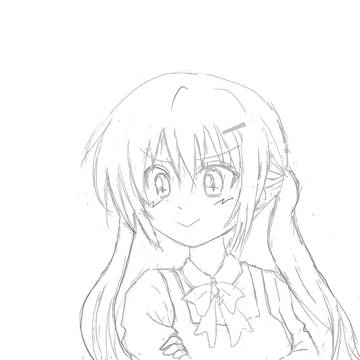 ドヤってるリゼちゃん描きたい(下書き