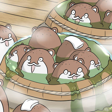 油屋でくつろぐボクカワウソ