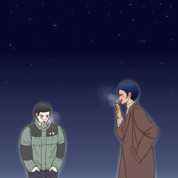 冬空の下