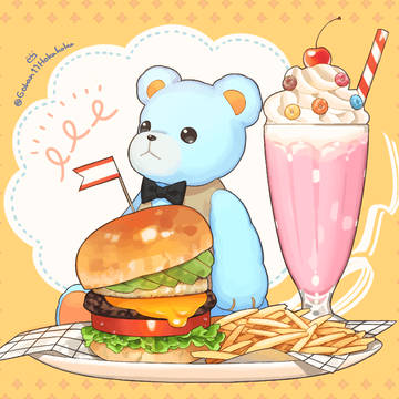 食べもの絵メイキング