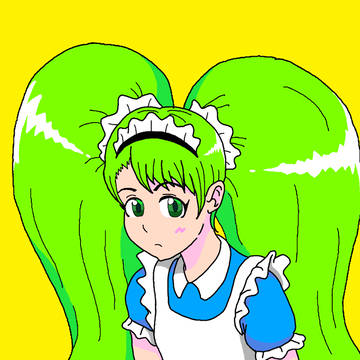 緑髪の女の子