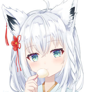雪見だいふく食べてるフブキちゃん