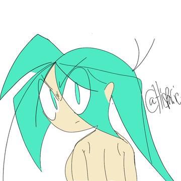 Green Haired Beauty