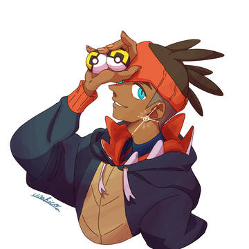 pkmnのキバナさん落書き