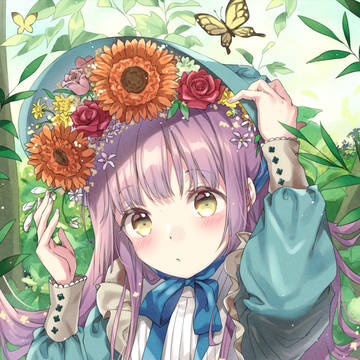 お花のボンネット