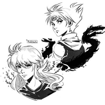 Kurama and Hiei