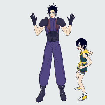【FF7CC】ユフィ+ザックス