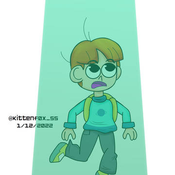 Elliott being beamed up