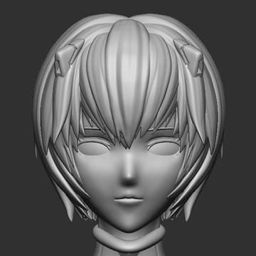 ３Ｄフィギュア 綾波レイ胸像