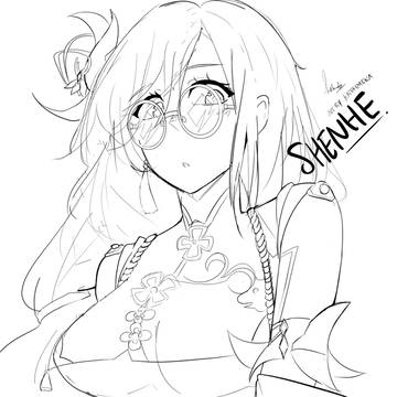 Shenhe sketch