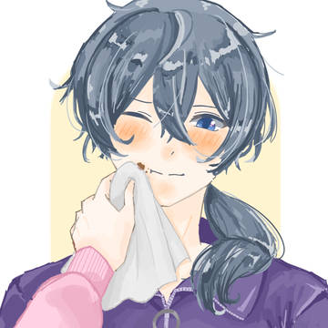 口元ふきふき