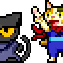 doodle games ラッキー＆モモ　カーソル用イメージ