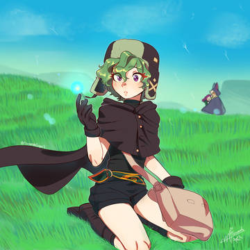 Collei in the grass