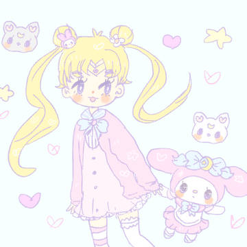 Sailor moon and my melody