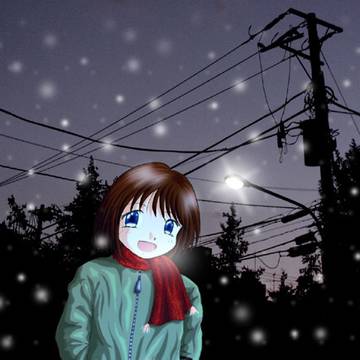 真冬の帰り道