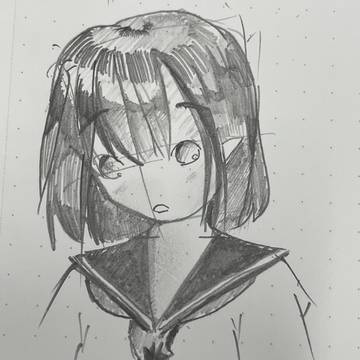 女の子の落書き　20220118