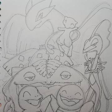 ポケモン下書き線画