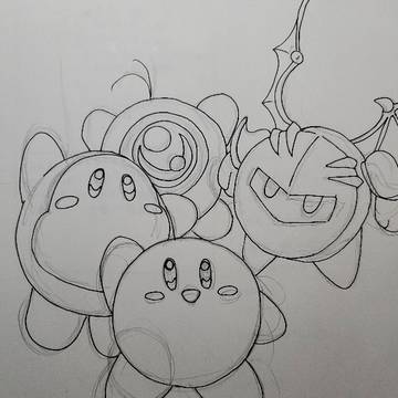 カービィ下書き線画