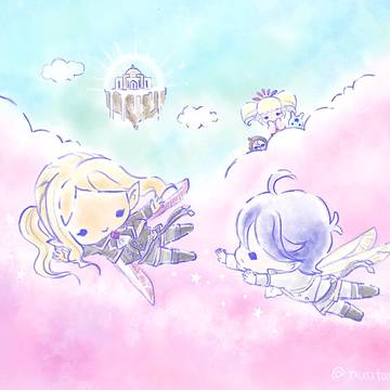 某星の双子ちゃん風シリ蘭＋女王
