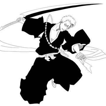 久保带人原画草稿改