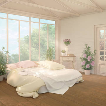 Cottagecore bedroom コテージコアベッドルーム