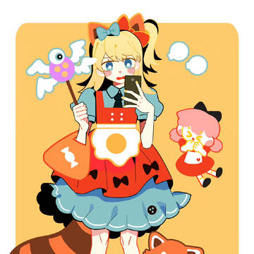 【心与扣】小熊猫新年衣服