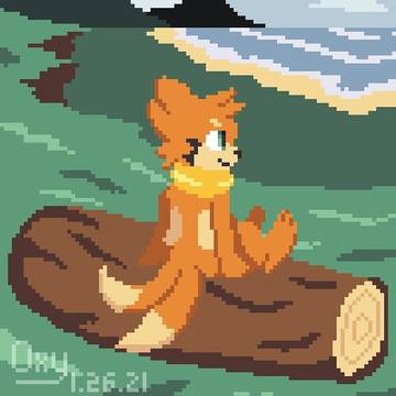 Buizel on the Cliff
