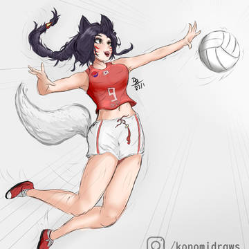 The volleyball Ahri