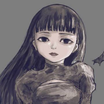 黒髪ぱっつん
