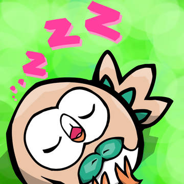 すやすやモクロー( ˇωˇ )