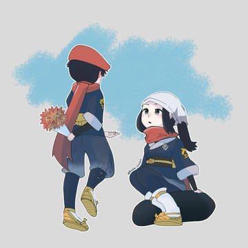 花束をあげるテル