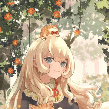 森の魔女と猫の親子🐈