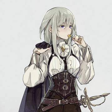 白髪女剣士さん