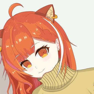 プティ、セーターを着る