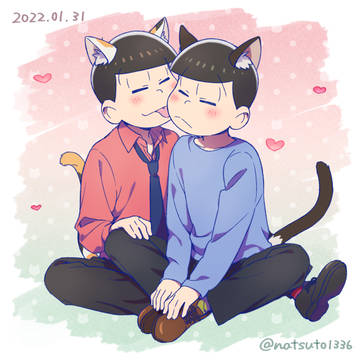 三毛シャムの毛づくろい