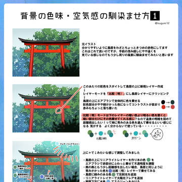 背景の空気感の出し方・キャラとの馴染ませ方まとめ
